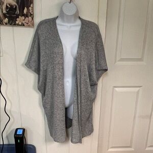 Gray Women's Open Front Sweater
